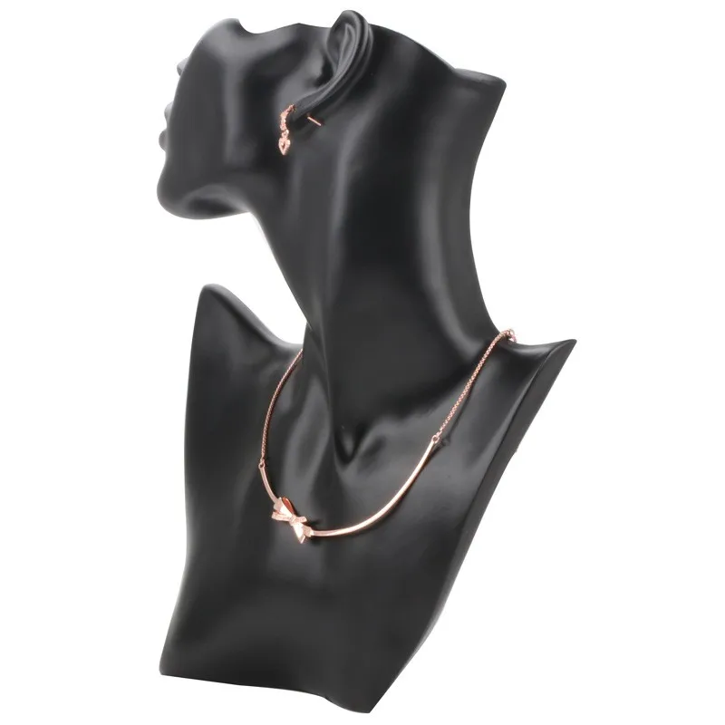 

Original 925 Sterling Silver Pan necklace New Gorgeous Rose Gold Bow Pan necklace For Women Wedding Party Gift Fashion Jewelry