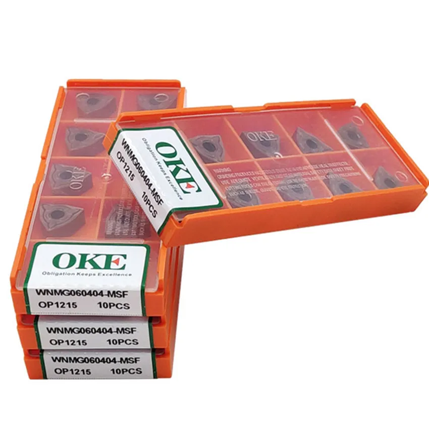 

OKE WNMG060404-MSF OP1215 / WNMG080404MSF OP1215 CNC carbide inserts 10PCS/BOX