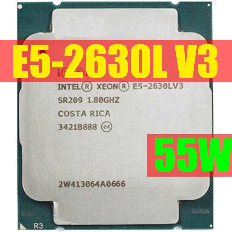 Процессор Intel Xeon OEM версия E5 2630LV3 8 ядер 1 80 ггц 20 мб 22 нм процессор 2630L V3 оригинальная
