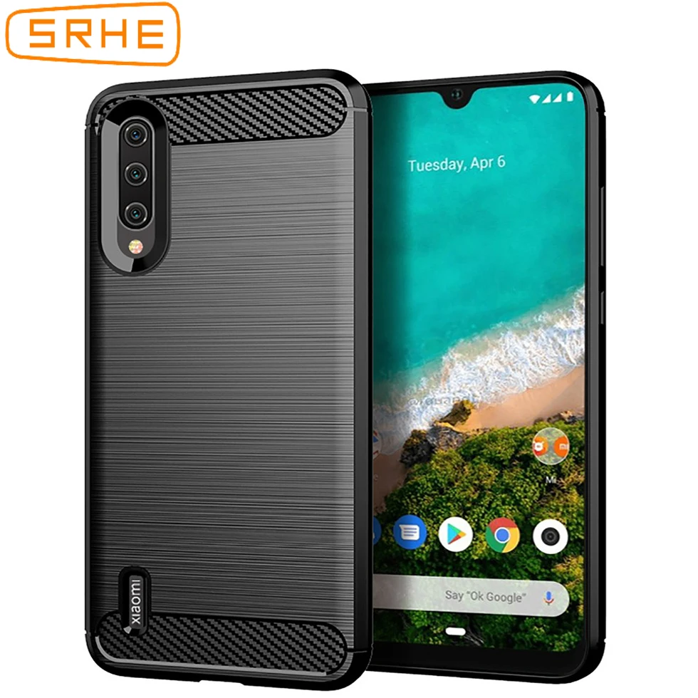 : SRHE Крышка для Xiaomi Mi A3 чехол Силиконовый прочный армированный мягкий задней