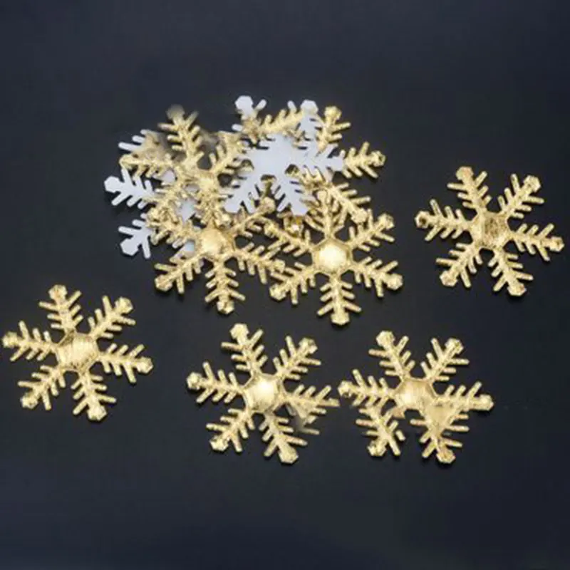 100 шт/партия рождественские снежинки нетканые ткани конфетти для искусственный