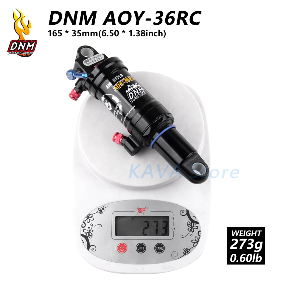 DNM AOY-36RC горный велосипед mtb воздушный Задний амортизатор с блокировкой 165 190 200 мм - Цвет: DNM 165 x35 mm