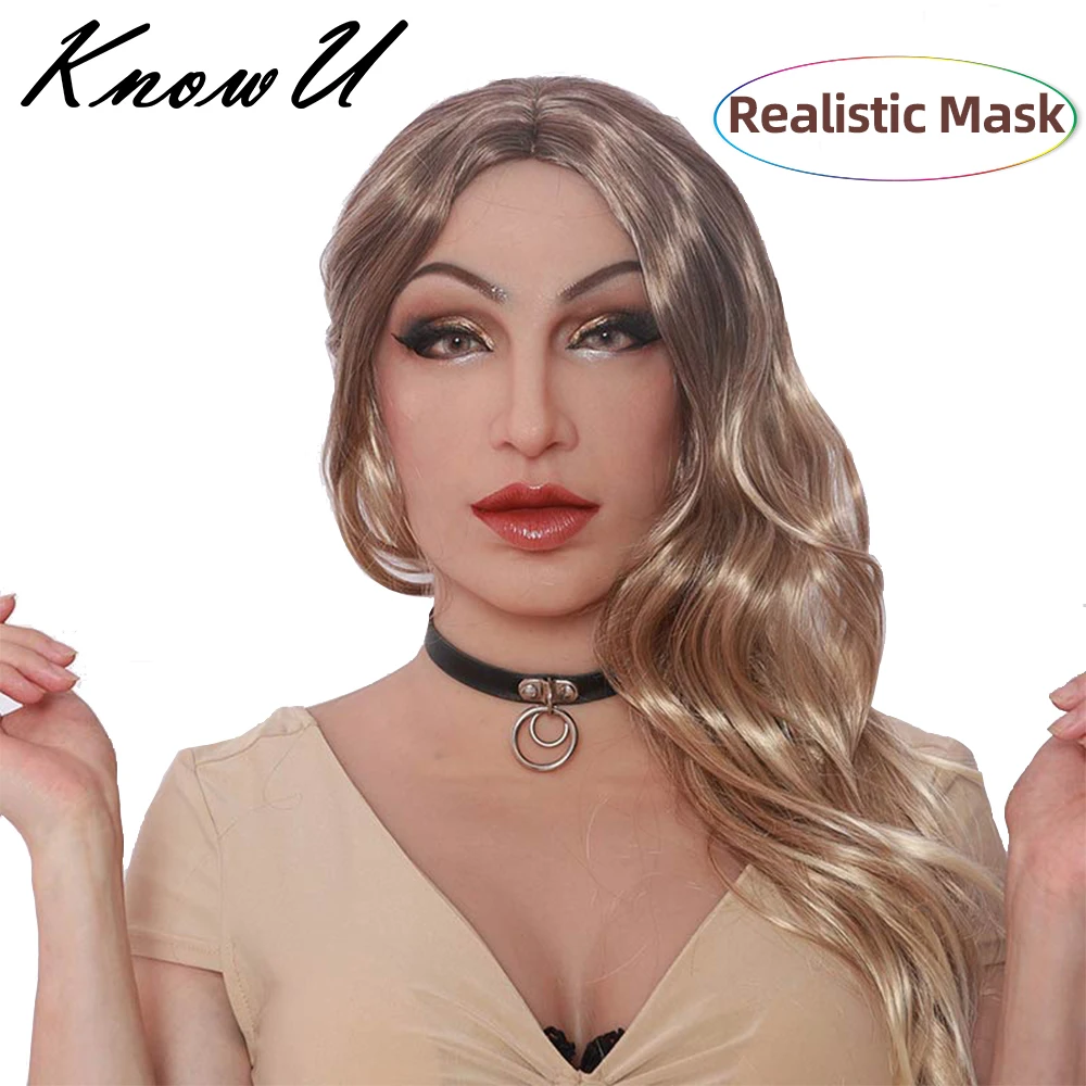 

KnowU Betty Realistic Silicone Mask Headgear For Cosplay Crossdresser Drag Queen Transgender Beauty