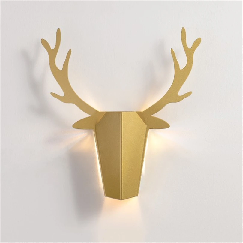 Постмодерн простой светодиодный настенный светильник с рожком скандинавский