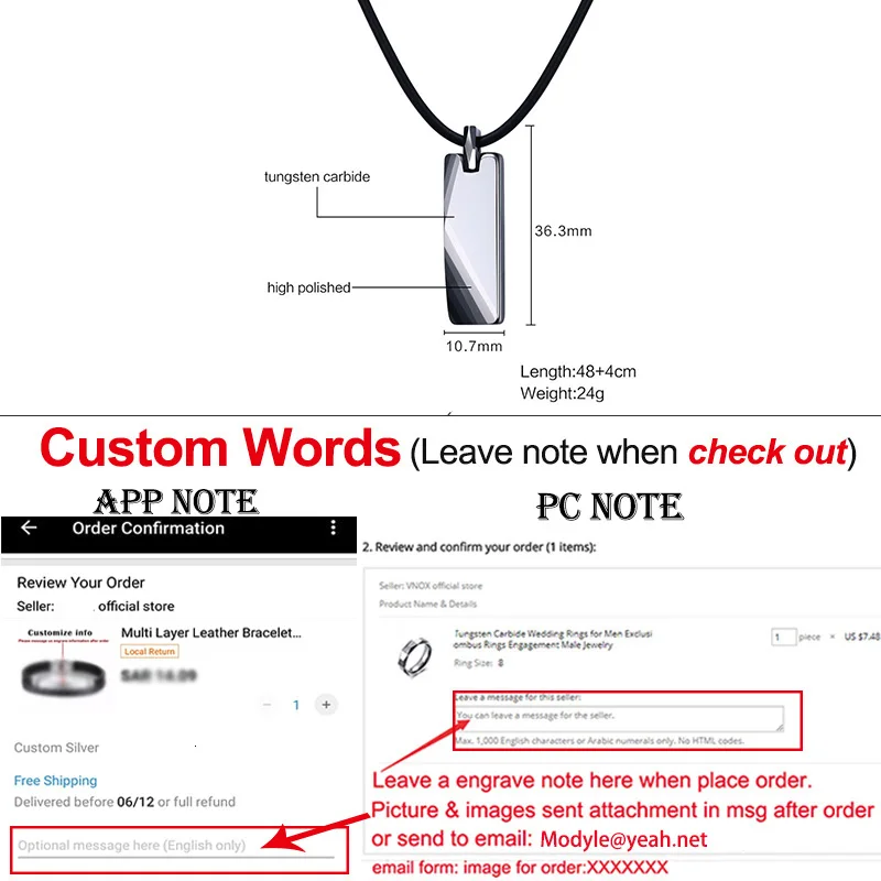 ZORCVENS мужские Чокеры для мальчиков из карбида вольфрама подвески в полоску