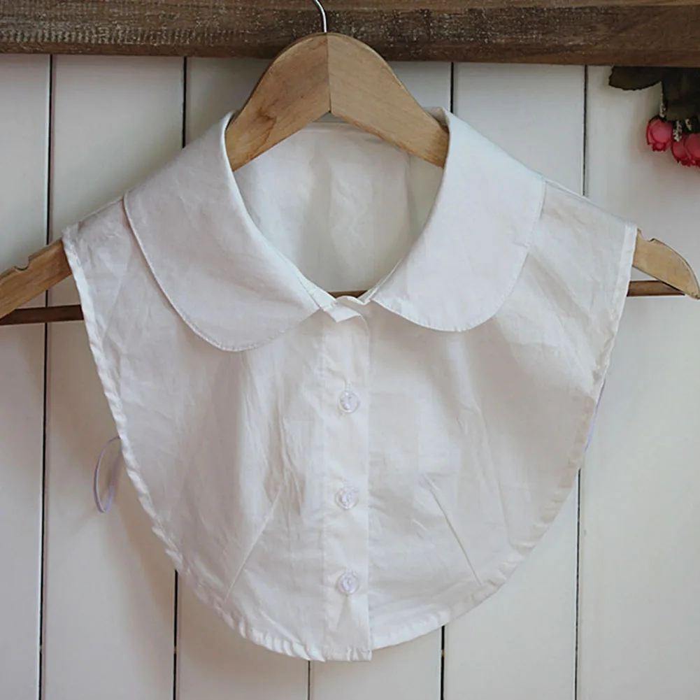 Женская рубашка ложный воротник хлопковая Съемная блузка с отворотом топ ложные