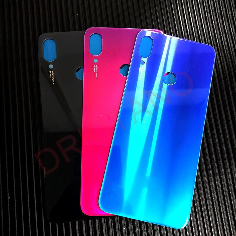 Задняя крышка батарейного отсека для Xiaomi Redmi Note 7 Pro Note7 стеклянная панель заднего