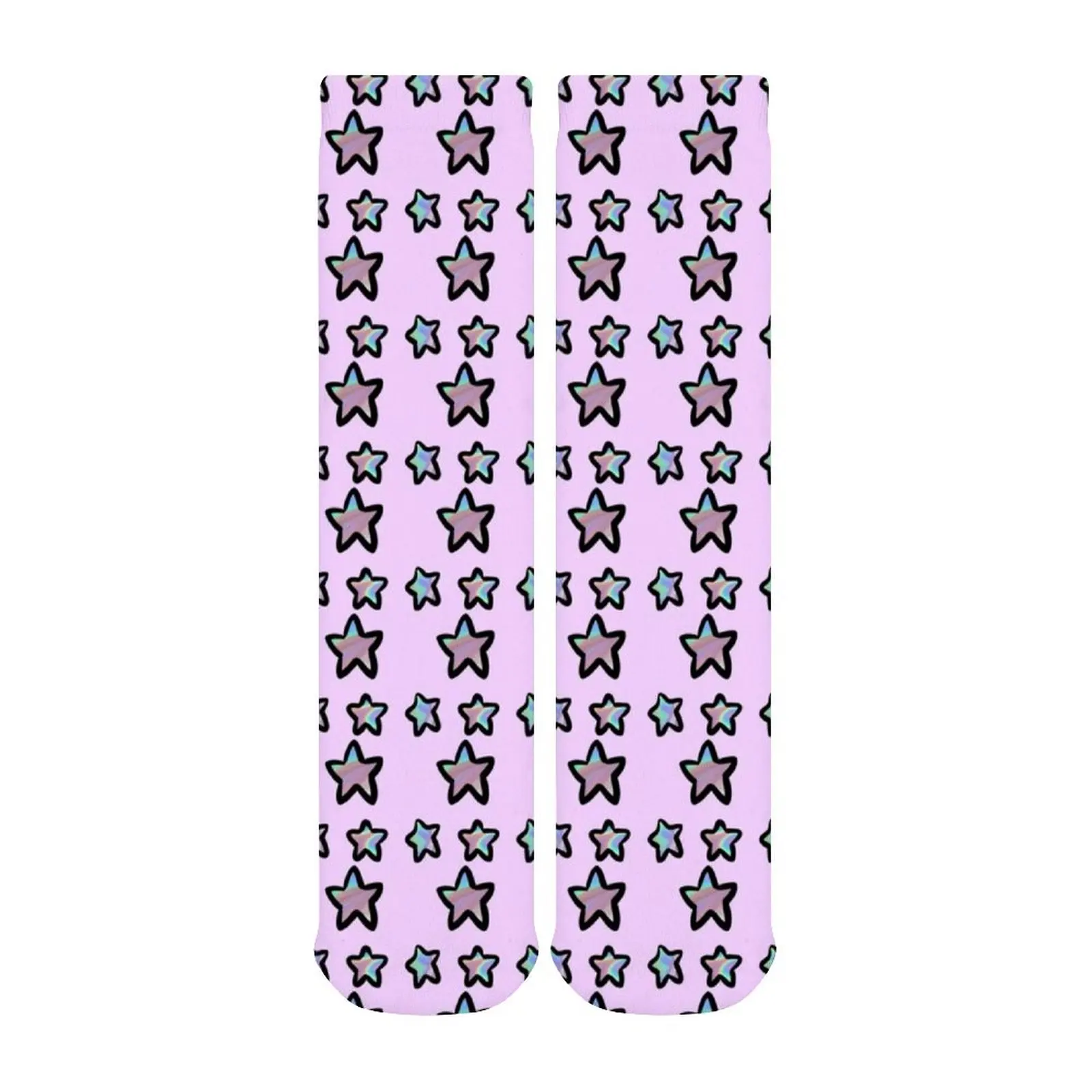 

Holo Socks Teen Large Chemical Fiber Stockings Print Autumn Anti Slip Mid Socks