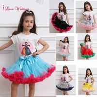 new arrival 2020 child petticoat mnini tutu skirt ball gown dance two colors splice short puffy little girl tulle skirts