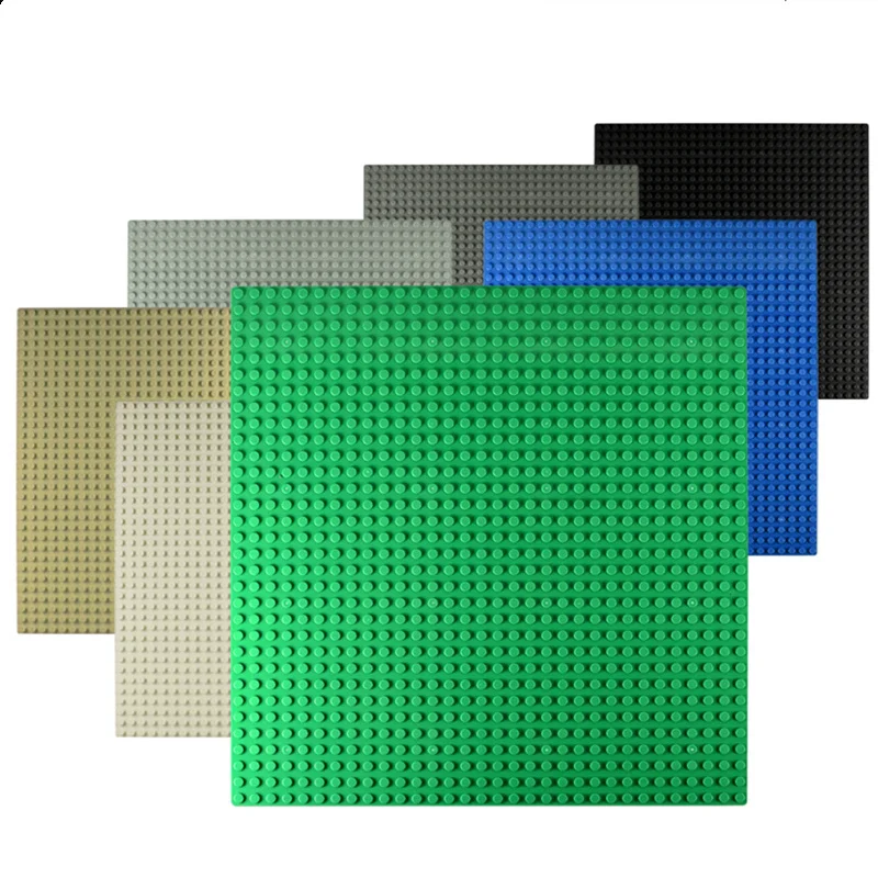 32*32 точки пластиковые блоки базовые тарелки розовые совместимые с городом