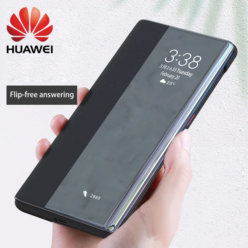 Чехол-книжка для HUAWEI Mate30 Pro умный защитный чехол с окошком кожаный камеры |