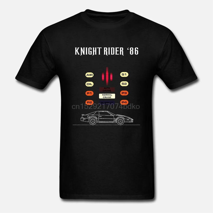 Новейшая футболка Knight Rider 86 kitt JDM japan tv movie eighties mazda черная с рисунком homme высокое