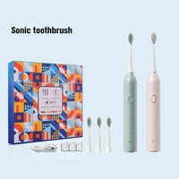 usb rechargeable electric toothbrush magnetic levitation sonic electric toothbrush set adult rechargeable smart soft toothbrush
