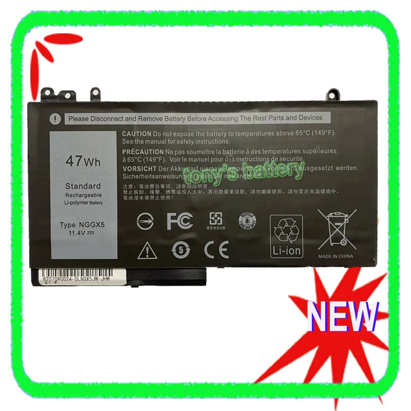 Новый аккумулятор NGGX5 11 4 в для ноутбука Dell Latitude E5270 JY8DF JY8D6 RDRH9 954DF 0JY8D6 - купить по