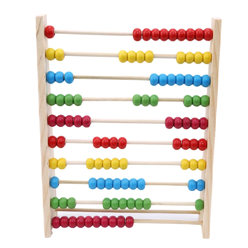 

Multicolor Beads Design Educational Wooden Abacus Toy Children Counting Number Early Learning Toy For Kid Math Study For Gift