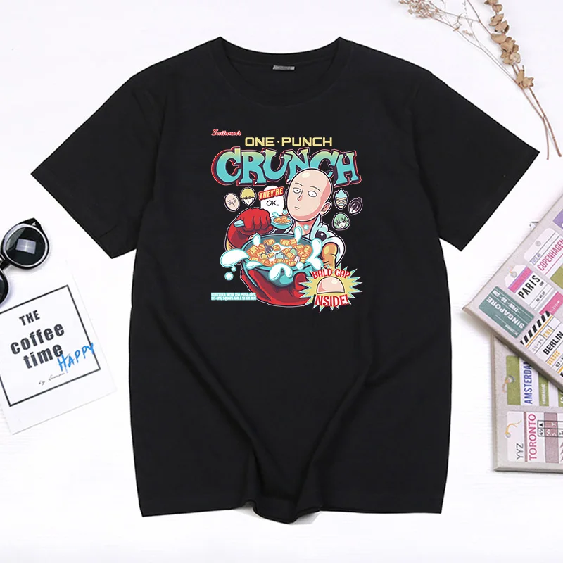 

Funny One Punch Man Anime T Shirt Kawaii Saitama Manga Print Tops Women Men Summer Casual Streetwear Camisetas Mujer Tee
