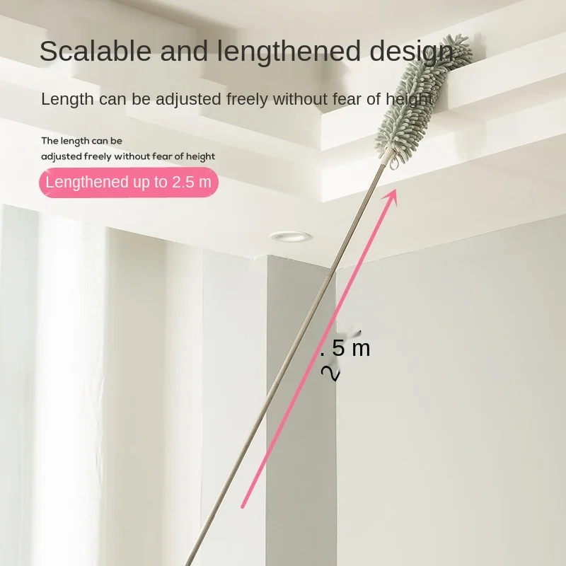 

2.5 M Telescopic Lengthen Duster Microfiber Dust Remove Brush Ceiling Duster Cleaning Clean Multifunction cleaning brushes
