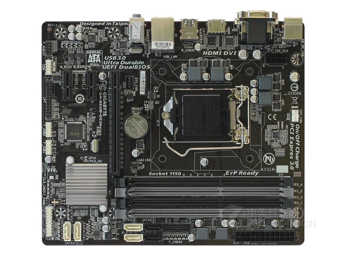Original Gigabyte Ga-b85m-ds3h Placa-mãe Lga1150 Ddr3 para Intel B85 B85m Original Desktop Placa-mãe Placas-mães