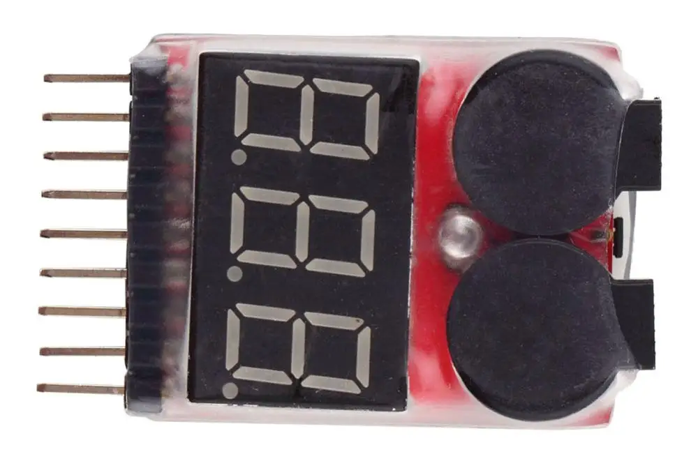 Светодиодный тестер напряжения RC Buzzer 1 8S Lipo Alarm Warner Schutz Checker|Беспроводные модули| |