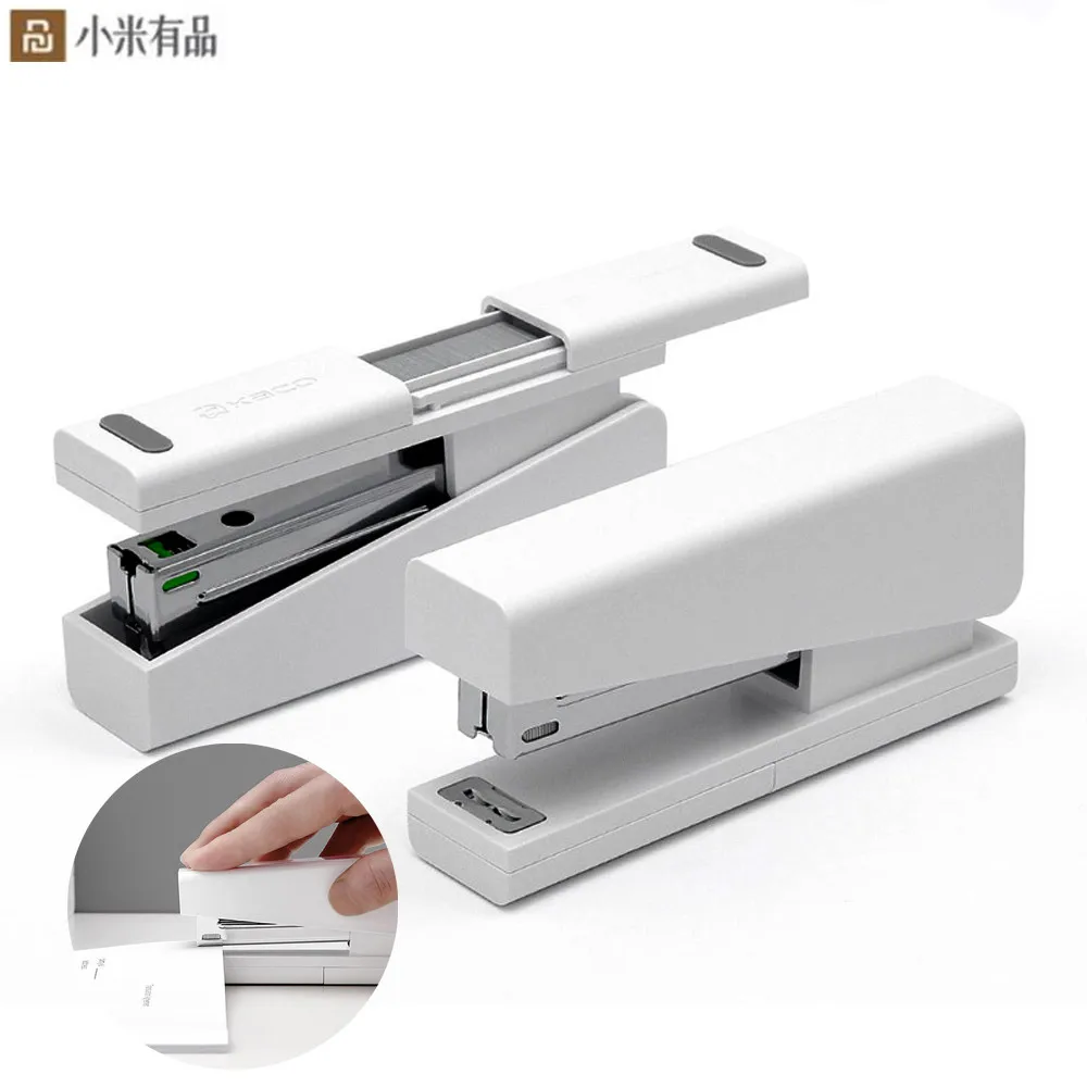 Original Xiaomi Mijia Kaco LEMO Stapler 24/6 26/6 with 100pcs Staples for Paper Binding Business School Office Use
