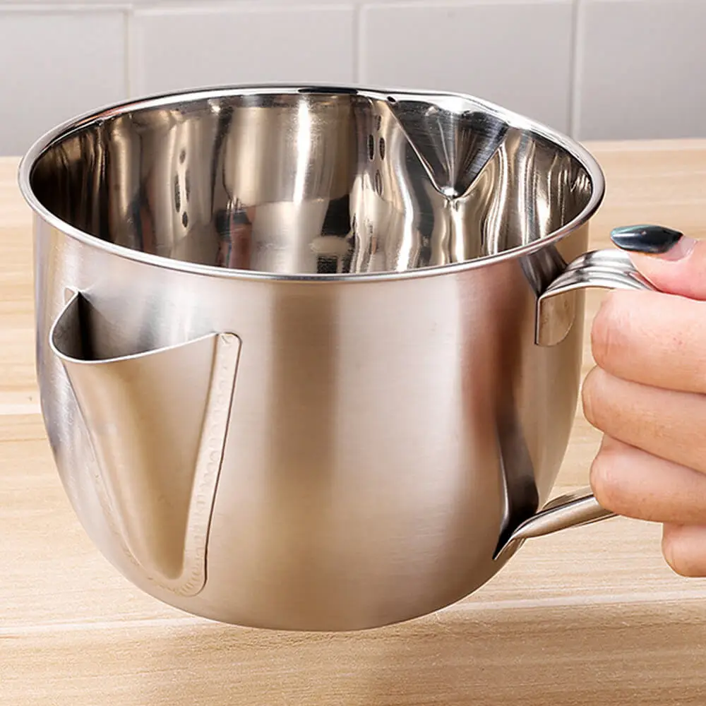 Кухонные гаджеты инструменты из нержавеющей стали маслоотделитель жира чаша