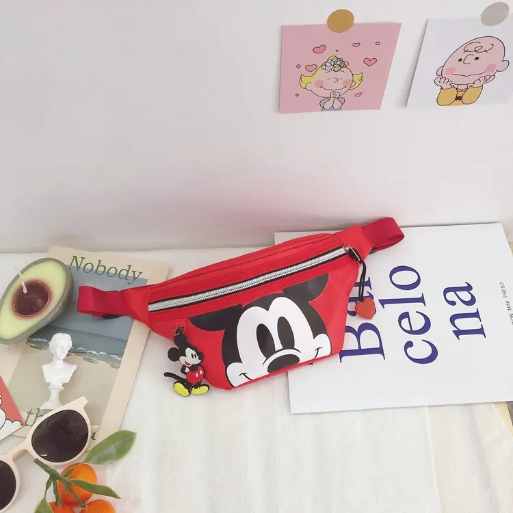 Детская нагрудная сумка Disney милый миниатюрный поясной кошелек через плечо для