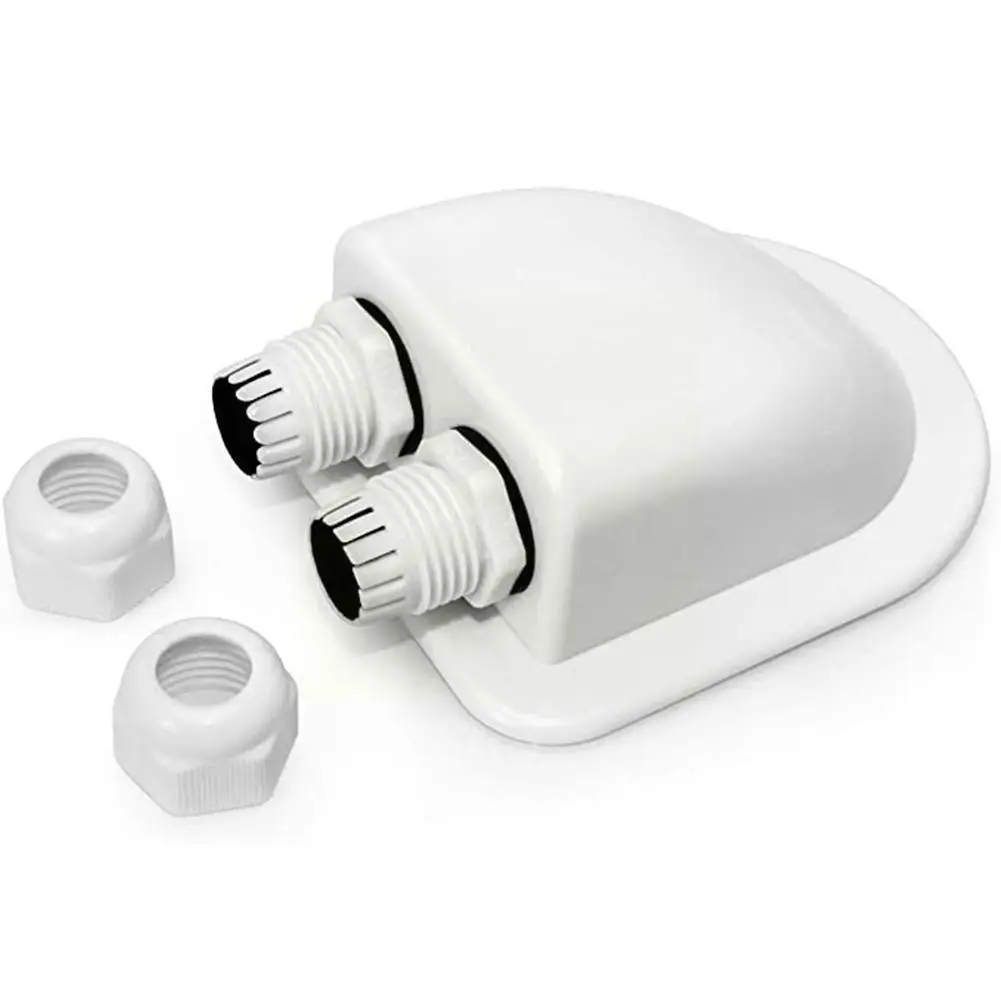 

Solar Car Junction Box Plastic Roof Wire Entry Gland Cable White Panel Box Hole Rv Motorhome Double Caravan Part Solar Junc T9S2