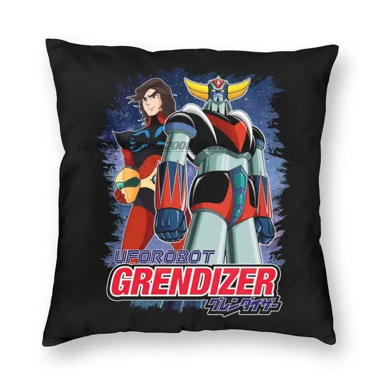 

Kühlen Goldorak Grendizer Actarus Kissen Fall Wohnkultur 3D Zwei Seite Gedruckt UFO Roboter Goldrake Kissen Abdeckung für Sofa