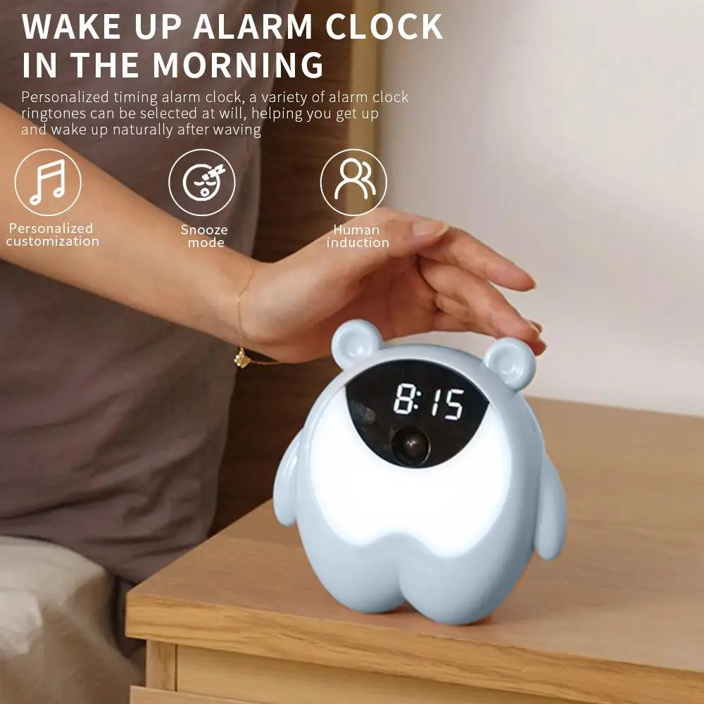 Домашний декор будильник ночной Светильник RGB Usb настольная лампа