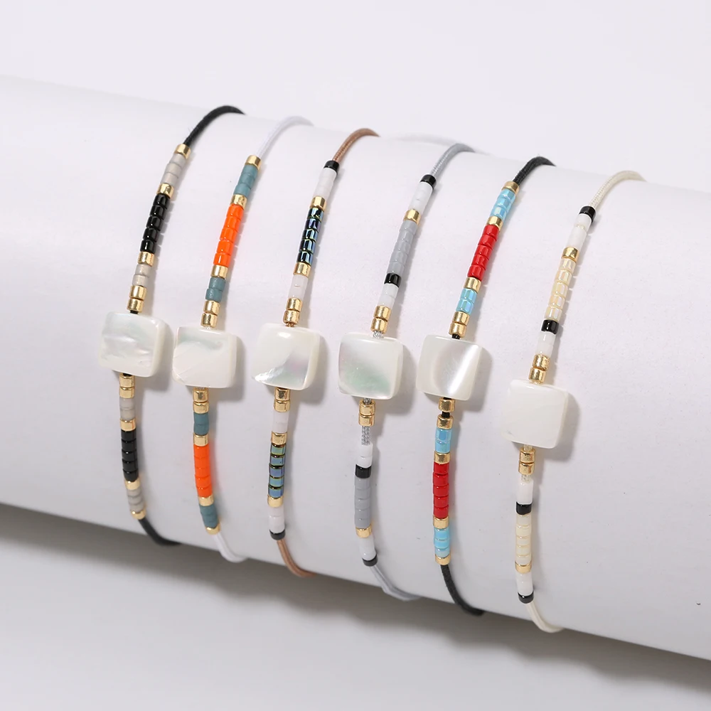 

Rttooas Mini Delica Seeds Beaded Bracelets Women Adjustable Miyuki Beads Bracelet Handmade Woven Friendship Gifts 2020 New