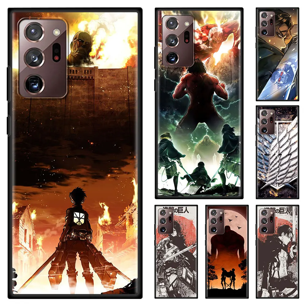 

Attack On Titan Phone Case For Samsung Galaxy M51 M31 M31s M30s M21 M11 M01 Note 20 Ultra 10Lite 10 Plus 9 8 Coque Cover Shell
