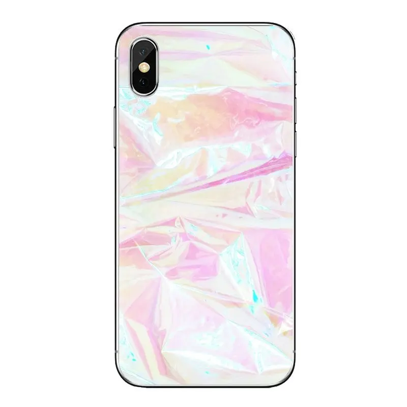 Силиконовые чехлы-накладки пастельно-Розовые Обои Для iPhone XS Max XR X 4 4S 5 5S 5C SE 6 6S 7 8