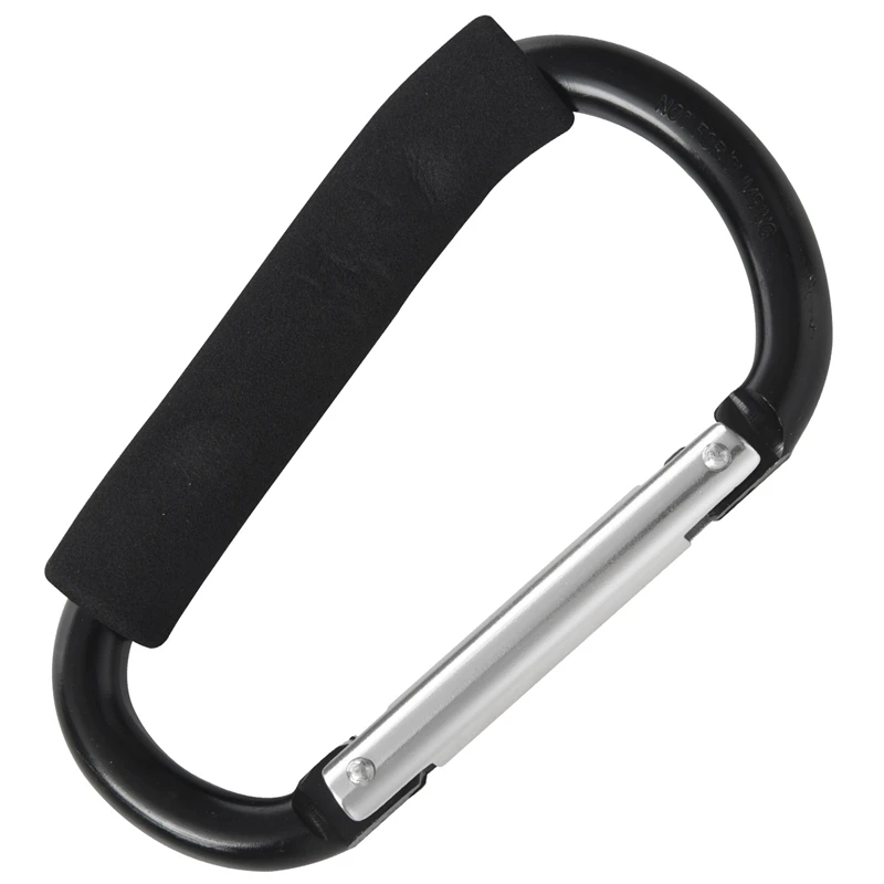 Крупный D образный карабин из алюминиевого сплава 2 шт. 14 см мягкая ручка крючок