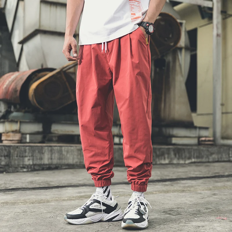Осенние Комбинезоны мужские брюки в стиле хип-хоп шаровары тренировочные штаны
