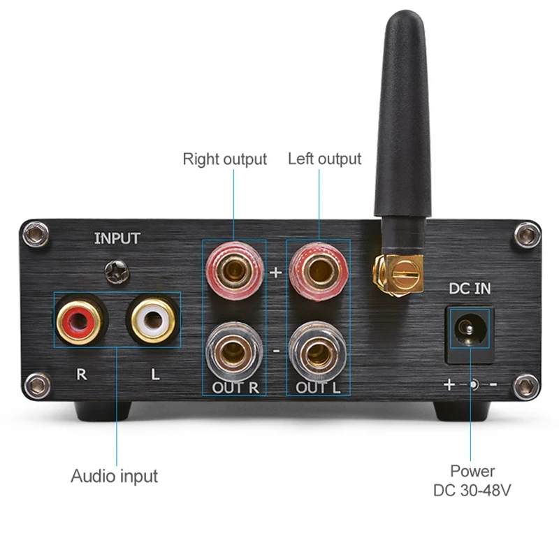 

Tpa3255 300Wx2 Channel Stereo Amplifier High Power Cl D Amplifier With Bluetooth V4.2 For Hifi o Mobile Phone Pads