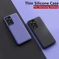 simple matte silicone case for samsung galaxy s21 ultra s20 fe s10 s9 s8 pius back cover for samsung note 20 ultra 10 pro 9 8 5g