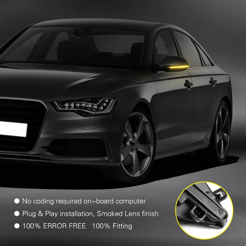 2 шт. светодиодный динамический сигнал поворота светильник для-audi A6 C7 C7.5 RS6 S6 4G