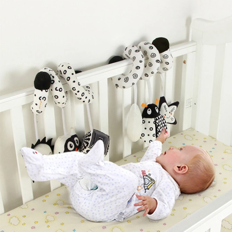 

Baby Boys Girls Education Toy Soundable Music Rattle Ball for Baby Soft Cotton Plush Shaking Bell Crib Toy Car Seat Toy