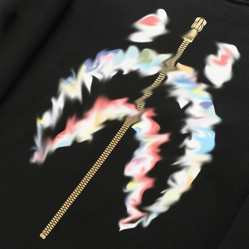 

Bape Round Neck Winter Men's Pullover Undershirt Printed Fashion Brand Harajuku Style Head Menswear Sportswear