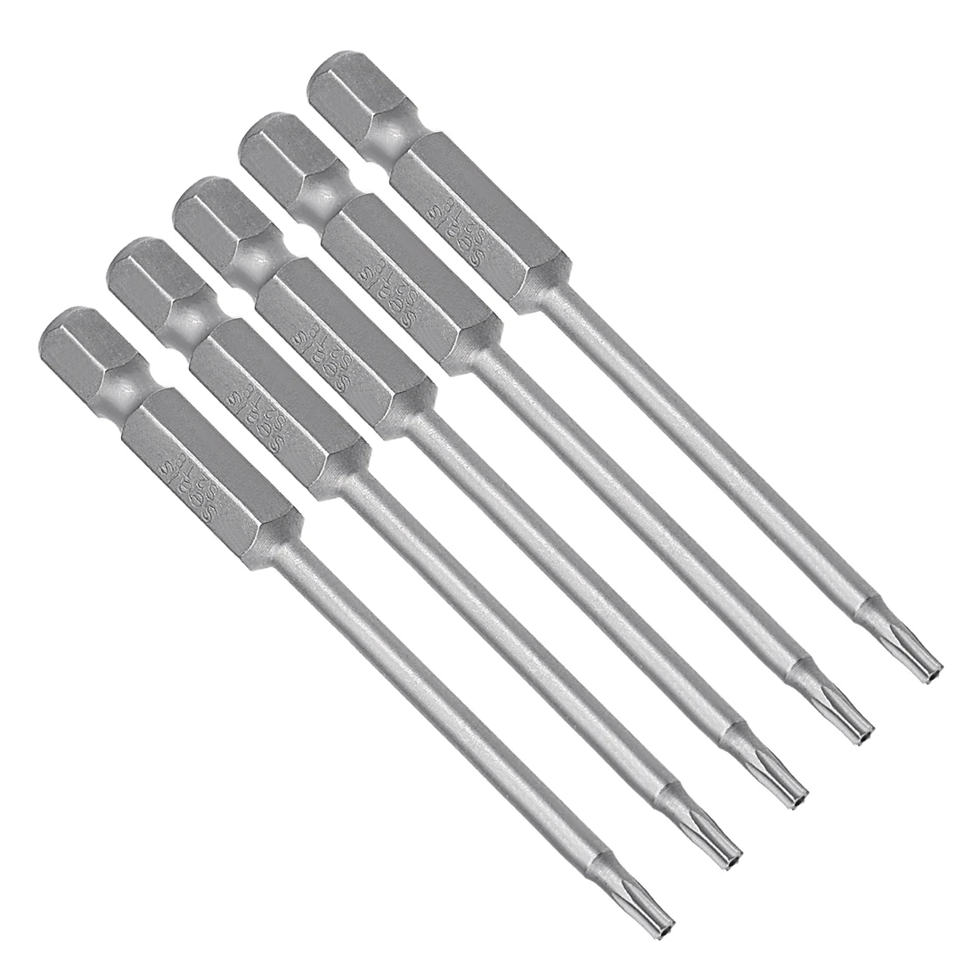 Uxcell 5 шт. T8 Магнитная отвертка Torx 1/4 дюйма шестигранный хвостовик 3 длина S2 защита