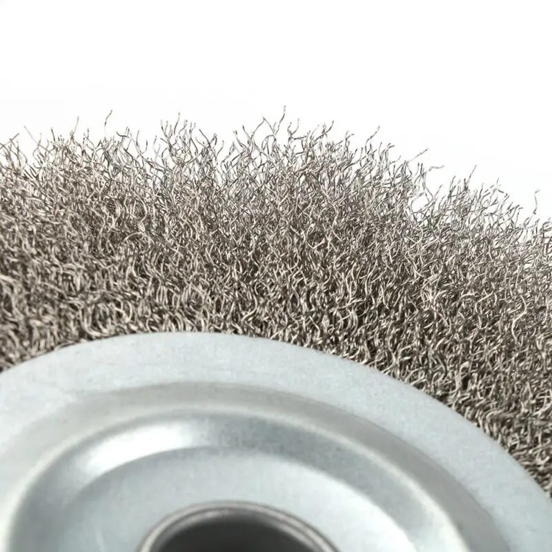 

Stainless Steel Crimped Wheel Brush Wire Removal Tools Portable Replace