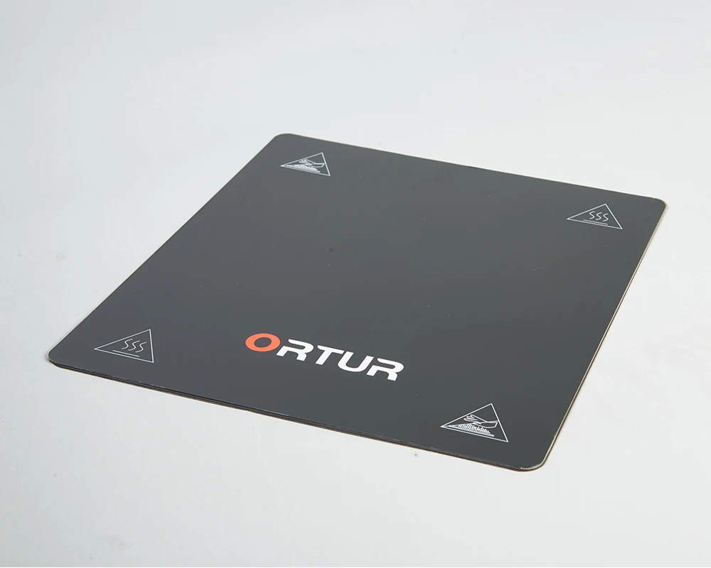Ortur-4 Модернизированный ПЭТ 3D-принтер, сборная пластина с подогревом/ПК/магнитная накладка+ Съемная Платформа из углеродистой стали Ortur, Размер 260x310 мм