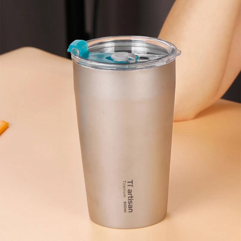 Дорожная кружка чайная Крышка для чашек кофейные кружки титановая солома с