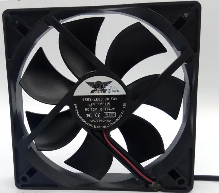 DWPH EFS 12E12H DC 12V 0.5A 120x120x25 мм 2 провод Сервер вентилятор охлаждения|Кулеры и системы