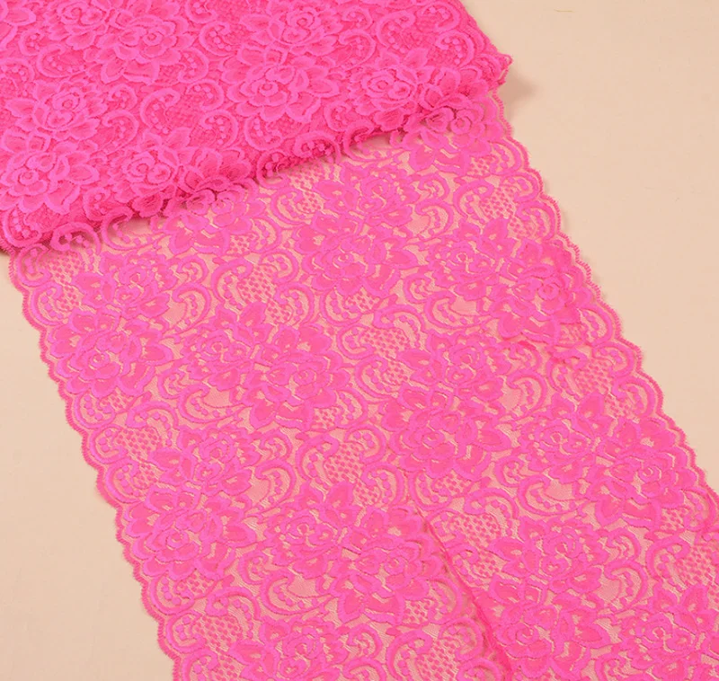 Эластичная кружевная тесьма с цветочным рисунком 10 ярдов 30 см | Дом и сад