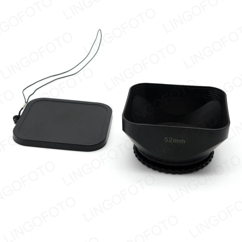 Горячая продажа винтовое крепление 52 мм 58 DV бленда объектива камеры с крышкой для