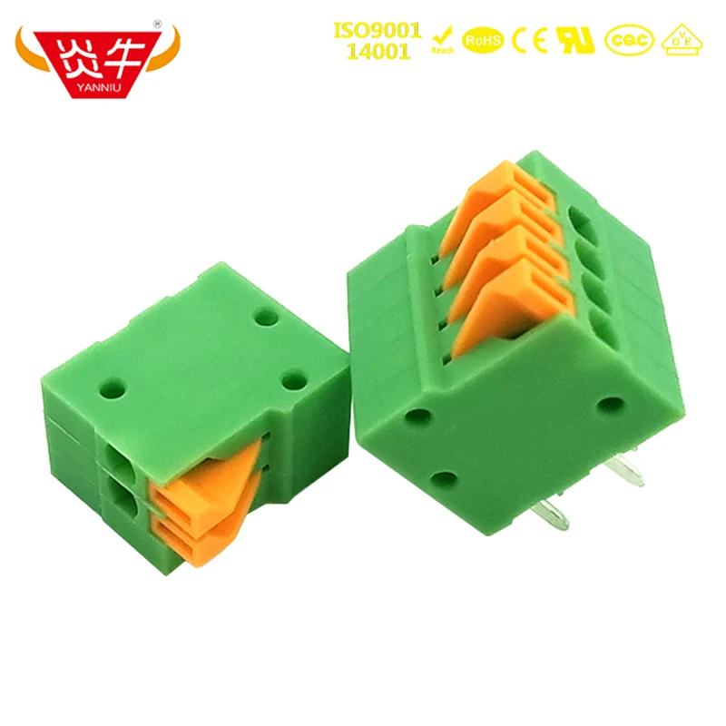 KF141R 2 54 2P ~ 12P печатная плата пружинные клеммные колодки DG141R мм контакта 12