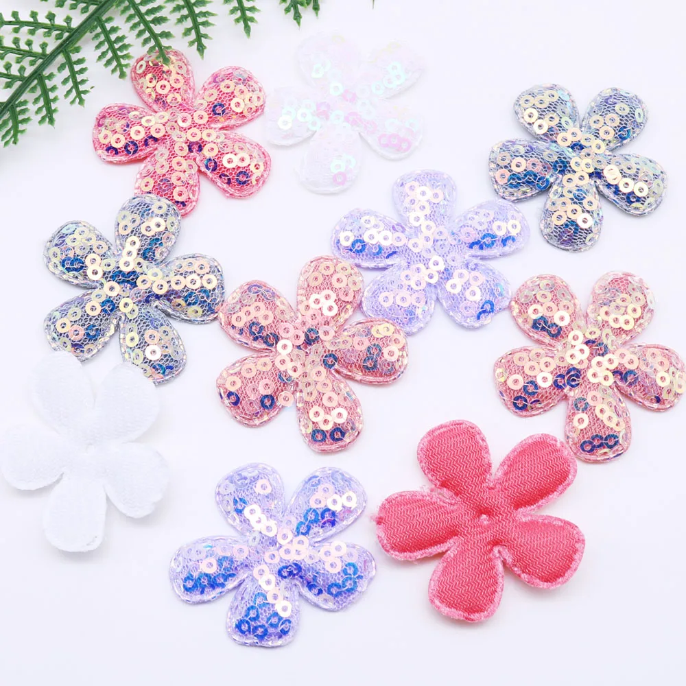 20 шт. нашивки на одежду блестящая мягкая ткань с блестками красивый рюкзак