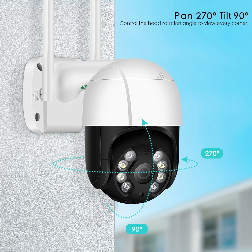 8mp 4k wifi ip camera outdoor 5mp h 265 wireless video surveillance hd 1080p ai human detect auto tracking cctv security camera free global shipping