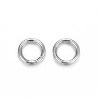 7mm12mm 304 stainless steel jump rings close but unsoldered split rings for diy jewelry making